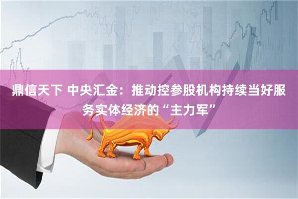鼎信天下 中央汇金：推动控参股机构持续当好服务实体经济的“主力军”