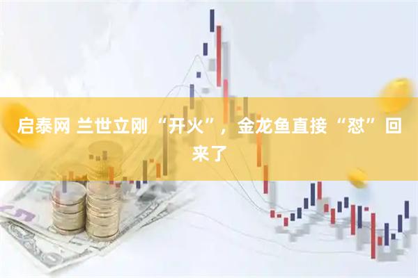 启泰网 兰世立刚 “开火”，金龙鱼直接 “怼” 回来了
